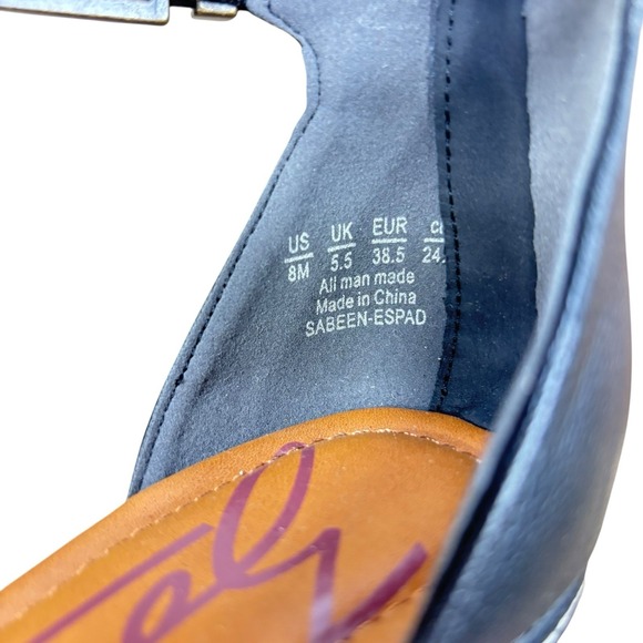 Zodiac Women's Sabeen Wedge Espadrille Sandal Woven Black Ankle Strap Size 8‎ - Picture 7 of 8